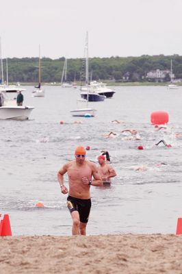 Triathlon
The Triathlon kicked off the first of the many Harbor Days events scheduled over the week and into the weekend. Hosted by the Mattapoisett Lions Club every year, the triathlon takes racers .25 miles from the shore of Town Beach and back, 10 miles bicycling through Mattapoisett, and 5K through the village around Ned’s Point Lighthouse. Photos by Colin Veitch
