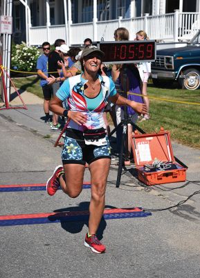  Kicking Off
It’s official! Harbor Days in Mattapoisett has begun, starting on Sunday, July 9, with the annual Triathlon. Following events are Wednesday with Concert in the Park and strawberry shortcake, Thursday is Paint Night at Shipyard Park, Friday is the fish fry, Saturday is craft fair/vendors, entertainment, U-Pick ‘Em Auction, and lobster dinner, and Sunday is the pancake breakfast. Photos by Glenn C. Silva
