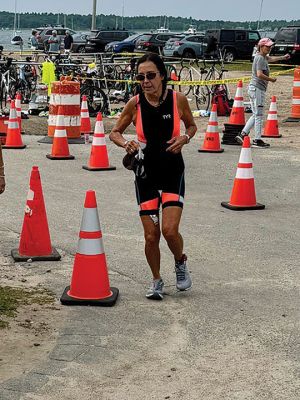 Mattapoisett Triathlon
The Mattapoisett Triathlon took place on Sunday, July 27. The event, hosted by the Mattapoisett Lions Club, saw over 100 competitors begin from Town Beach, swim 0.25 miles, bike 10 miles north of town and back, and finally run a 5K past Ned’s Point and back around to the beach. Photo by Robert Pina
