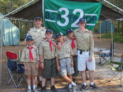 Troop 32
Members of the Marion Boy Scout Troop 32 enjoyed lots of fun and activities at the July 2010 Boy Scouts Narragansett Council Cachalot Camp. Photo courtesy of John Molander.
