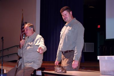 Wild Kingdom
On Friday, May 29, 2009 Jim Fowler, host of Mutual of Omahas Animal Kingdom visited the Sippican Elementary School. Mr. Fowler brought with him a variety of animals. Photo by Sarah K. Taylor
