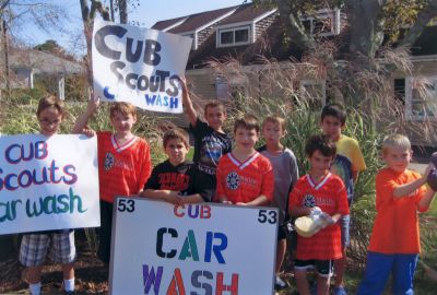 Cub Scout Car Wash
The Mattapoisett Cub Scouts Pack #53 would like to express their thanks to the Mattapoisett Fire Department and the friendly customers who helped support the Cub Scouts during the Fall Car Wash on Saturday, October 8, 2011. Photo courtesy of Michele Couto.
