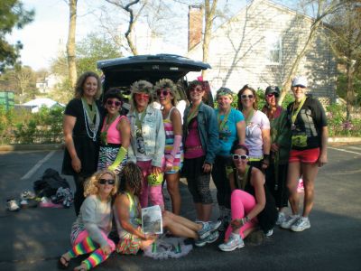 80s Ladies
These ladies of the 80s had a great time at the May 1 Cape Relay and made sure they took a copy of the Wanderer with them. Back row, left to right: Laurie Buler, Holly Clancy, Kim Aguiar, Patty Correia, Nicole Kelly, Amy Gaitane, Jen Achorn, Trisha Costa, and Tammy Ferreira. Front row, left to right: Jill Houck, Tammy LaPierre, and Sally Shay. Photo courtesy of Sally Shay.

