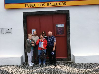 Pico, Azores
The Lopes family took this photo while at the whaling museum on Pico, Azores, shown here, (r to l) Diane, Tony, Kim, Bev, and Mike Lopes.
