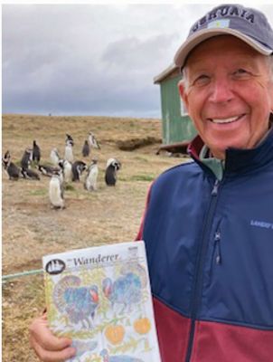 Tierra del Fuego
The Wanderer makes it to a penguin colony at the tip of South America in Tierra del Fuego. Photo courtesy of Gary and Sue Nichols
