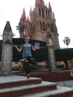 San Miguel de Allende, Mexico
Jessica Webb (pictured) along with her family went to San Miguel de Allende, Mexico, for the holidays and we snapped this photo with The Wanderer Christmas issue in front of the “Catedrál” in the main square (“El Jardín”). San Miguel is a gorgeous city in the central mountains of Mexico. A
vibrant place with culture, art, music, and really, really good food. Hot springs, cooking classes, and a hot air balloon ride were a few of the things they did while we were there.
