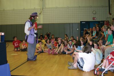 Ed the Wizard
Ed The Wizard entertains children with a program of magic and reading at the Rochester Memorial School on Wednesday, June 8, 2011. The program, which promoting reading and literacy, was made possible by a grant from the Rochester Cultural Council in partnership with the Massachusetts Cultural Council. Photo by Chris Martin.
