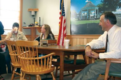 Warm Welcome
It was a warm welcome for new Town Administrator Michael Gagne at the town hall on September 18. Pastries and coffee were available to anyone who wanted to meet and chat with Mr. Gagne. Photo by Anne OBrien-Kakley
