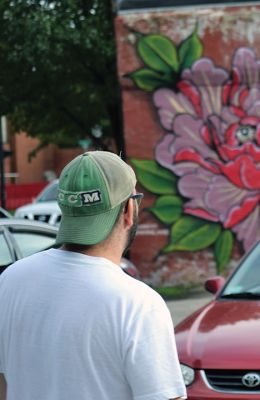 Ryan McFee
This week’s Tri-Town Profile features area artist and Mattapoisett resident Ryan McFee. McFee has an art studio/gallery in New Bedford and is also known for his large-scale murals and street art. Photos by Jonathan Comey
