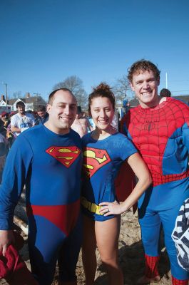 2015 Freezin’ for a Reason Polar Plunge
The 2015 Freezin’ for a Reason Polar Plunge on New Year’s Day at Town Beach in Mattapoisett was a splashing success, according to event coordinator Michelle Huggins. The third annual polar plunge raised nearly $10,000 to provide financial assistance to local families battling cancer. Many participants donned costumes, competing for the best costume trophy.  Photo by Felix Perez
