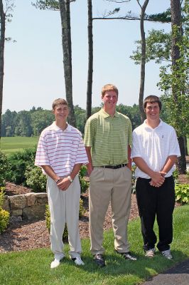 Junior Golf Pros
Local golfers (from left) Brandon Oldham, John Coucci and Justin Downey will all be competing in the American Junior Golf Associations (AJGA) Fidelity Investments Junior Classic Tournament to be held at The Bay Club in Mattapoisett on July 21-24. Brandon and Justin were both members of last years undefeated ORR Golf Team, and John played for the Golf Team at Bishop Stang High School. (Photo by Kenneth J. Souza).
