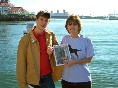 California Trip
Christopher and Audrey Henry of Marion pose with a copy of The Wanderer while recently in Long Beach, CA with the Queen Mary visible in the background. (1/25/07 issue)
