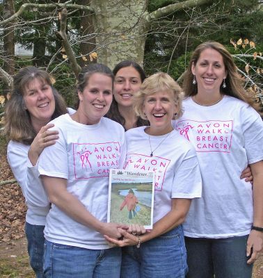 Teaming Up Against Cancer
Members of Team Bertha, a group of five local mothers and daughters, will walk almost 40 miles in the Avon Walk for Breast Cancer with thousands of others to help find a cure. Team Bertha consists of Margaret (Mardee) Xifaras of Marion and her daughters, Juliet Xifaras of Fairhaven and Dena Xifaras of Roslindale, MA and Rochester resident Sharon Hartley and her daughter Amy Hartley-Matteson of Mattapoisett.
