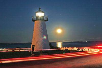 Nightfall at Ned's Point
The iconic Neds Point Lighthouse in Mattapoisett pictured on a warm summer night. The lighthouse will once again be open for tours during July and August, courtesy of the local Coast Guard Auxiliary. (Photo by and courtesy of Bharat Bill Patel).
