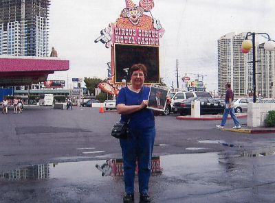 Vegas Vacation
Elaine Cromwell of Fairhaven poses with a copy of The Wanderer outside the popular Circus Circus Hotel and Casino in Las Vegas, Nevada, during a recent trip. We bet she had a great time. (Photo by and courtesy of Chuck Cromwell).
