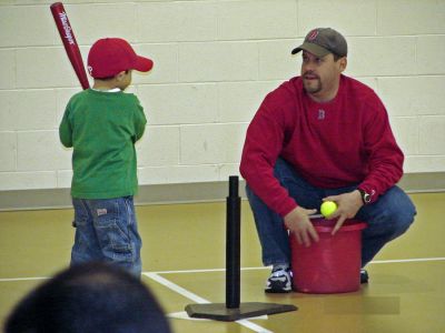 Spring Swing
On March 3, the Mattapoisett Youth Baseball Association (MYBA) sponsored their first annual Spring Swing. The event was held at Center School, kicking off the 2006 baseball season for the Town of Mattapoisett. This fundraising event gave the children of Mattapoisett an opportunity to showcase their batting skills, raise some money and have fun. This would not have been successful or even remotely possible without the participation, assistance and support of many parents and special guests.
