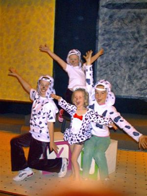 Going to the Dogs!
Some puppies in rehearsal for the Marion Art Centers production of 101 Dalmatians which opens on Friday, May 12 at 7:00 pm with additional shows on Saturday, May 13 at 7:00 pm and Sunday, May 14 at 2:00 pm. Tickets are $5 for kids, $8 for adults and reservations can be made by calling 508-748-1266. (Photo courtesy of Wendy Bidstrup).
