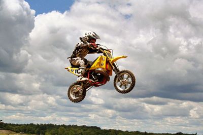 Rochester Racer
Nine-year-old Jake Pinhancos of Rochester, seen here in mid-air, just qualified for the largest amateur motocross race in the world  the 26th annual AMA/Air Nautiques Amateur National Motocross Championships at Loretta Lynns Ranch in Tennessee. Jake took on over 20,000 hopefuls from across America to earn one of just 1,386 qualifying positions.

