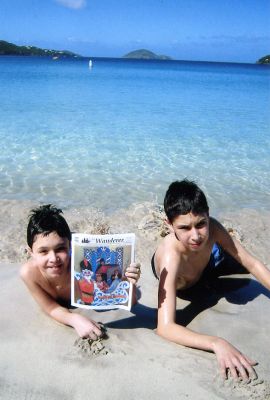 Beach Buddies
Chad and Joel Lavoie are seen holding a copy of The Wanderer while swimming at Megans Bay in Saint Thomas, USVI, on New Years Day 2008. (Photo courtesy of Joyce Lavoie). (01/24/08 issue)


