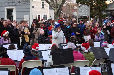 Merry Music
Members of the Sippican School Band provided entertainment during Marion's annual Village Stroll held on Sunday, December 14. (Photo by Robert Chiarito).
