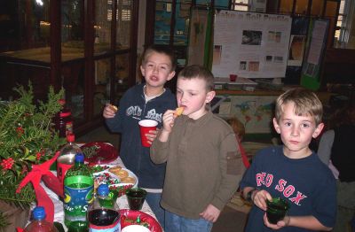 Marion Museum Holiday
The recent holiday party at the Marion Natural History Museum was a great success. This annual event was held this year as an after-school drop-in open house. Those attending made ornaments, ate cookies and candy, and had fun hanging out with friends. (Photos courtesy of Elizabeth Leidhold.)
