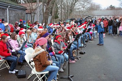 Marion Christmas Stroll 2007
Members of the Sippican School Band perform holiday favorites during Marion's Annual Christmas Village Stroll held on Sunday, December 9, 2007. (Photo by Robert Chiarito).
