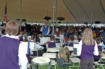 Mattapoisett Birthday Bash
The Old Hammondtown School Orchestra performs during Mattapoisett's 150th Birthday Celebration held on Sunday, May 20, 2007 outside Town Hall. (Photo by Tim Smith).
