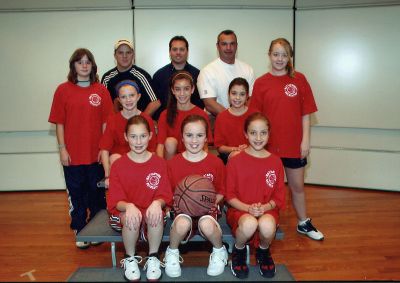 Recreation Rebound
Members of the Fifth and Sixth Grade Mattapoisett Recreation Girls Basketball team recently finished up a winning season. Pictured here are (back row, l. to r.) Molly Magee, Chris Dessert, Dave Francis, Jim Johnston, Cayla Johnston, (middle, l. to r.) Kirsten Dessert, Tess Martin, Madison Jagoda, (front row, l. to r.) Allison Francis, Hannah Bouvette, and Abigail Offringa.
