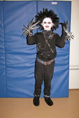 Mattapoisett Halloween Parade 2007
Third place winner in the Scariest Costume category was Ethan Lizotte as Edward Scissorhands. (Photo by Deborah Silva).
