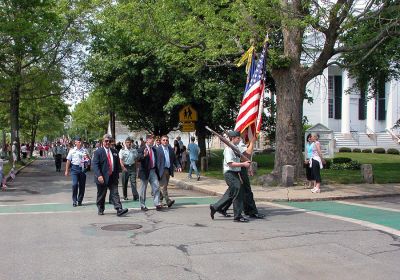 Honoring Our Vets
Local and state officials were on hand to honor our nation's veterans, past and present, during Mattapoisett's Annual Memorial Day Parade held in the village on Monday, May 28. (Photo by Kenneth J. Souza).
