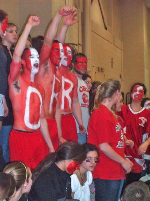 Bulldog Battle
Monday night school spirit was out in full force for the Old Rochester Regional High School Bulldogs final victory and last home Varsity Boys Basketball game of the season.It was ORR vs Case High School with a final score of 75-29. (Photo by Sandy Thomas)

