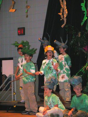 Jungle Fever
Members of the fourth grade class at Rochesters Memorial School recently staged two performances of Disneys classic The Jungle Book on Wednesday, January 31 in the schools cafetorium. Based on the Disney movie, the show featured great sing-along numbers like The Bare Necessities, I Wanna Be Like You and Thats What Friends Are For. (Photo by Robert Chiarito).
