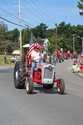Rochester Country Fair Parade 2007
A patriotic tractor participates in the Rochester Country Fair Parade on Sunday, August 19. (Photo by Robert Chiarito).

