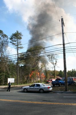 Fire at Mattapoisett Landing
A fire at Mattapoisett Landing on October 2, 2011 was part of a controlled burn exercise, according to the Mattapoisett Fire Department. Photo by Anne Kakley.
