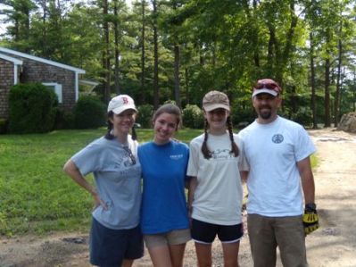 The Rosemans at East Over Trail
The Roseman family volunteered to help create a new East Over South trail in Marion on Saturday, July 25. The Roseman family from left to right: Jean, Emily, Anne, and Bill.
