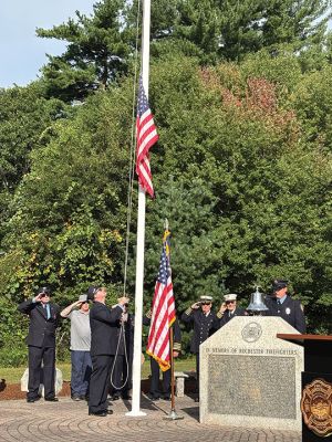 25th anniversary of 9/11
The Rochester Police and Fire Departments commemorated the 25th anniversary of 9/11 on Friday, September 11, with the dedication of a new 9/11 Memorial at the Rochester Firefighters Memorial. Photo by Ann Marie Dunn
