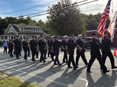 25th anniversary of 9/11
The Rochester Police and Fire Departments commemorated the 25th anniversary of 9/11 on Friday, September 11, with the dedication of a new 9/11 Memorial at the Rochester Firefighters Memorial. Photo by Ann Marie Dunn
