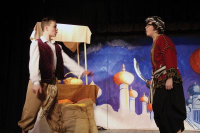 The Magical Lamp of Aladdin
Come see the ORR Junior High School Drama Club present its production of “The Magical Lamp of Aladdin” on March 15 at 7:00 pm, and March 16 at 2:00 pm in the ORRJHS auditorium. The show stars Storm Lanzoni as the charming and rather acrobatic Aladdin, Emma Zhou as Princess Jasmine, plus, not one, but three genies – Cattarinha Nunes as the Genie of the Ring, Jackson Veugen as the Genie of the Jewels, and Nicole Londergan as the Genie of the Lamp. Photos by Jean Perry
