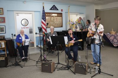 Centenarians
Centenarians Ann and Roy “Will” Wingate, a married couple, both turn 100 years old in 2025, so the Friends of the Marion Council on Aging held a celebration honoring the Wingates for their achievement on April 10 at the Cushing Community Center. Photos by Mick Colageo
