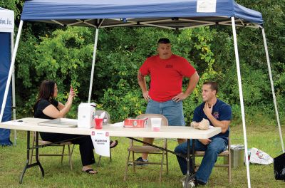 Mattapoisett Firefighter’s Association
The Mattapoisett Firefighter’s Association hosted a chowder competition on September 13 on the Mattapoisett Knights of Columbus grounds. Between 300 and 400 guests came to sample the chowder of 16 different teams, split into two categories: public safety and professional. The Rochester Firefighter’s Association took first place in the public safety category and also won the People’s Choice Award. Photos by Denzil Ernstzen
