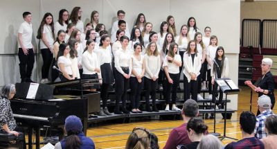 Friends of Old Rochester Music
The Friends of Old Rochester Music concert series' ticket sales earns money for FORM scholarships and programs and present a unique opportunity for younger students to see what is in store for them if they commit to the chorus, an instrument or both. The Choral concert featured several soloists and small groups of singers. Photos courtesy Erin Bednarczyk
