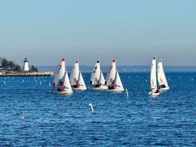 Mattapoisett
Sailing club is out and about on a Monday in March. Photo by Jennifer Shepley
