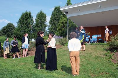  A Midsummer Night's Dream
The Marion Art Center's production of A Midsummer Night's Dream was performed on August 14 by a mix of professional and student actors at the bandstand on Island Wharf. Photos by Mick Colageo
