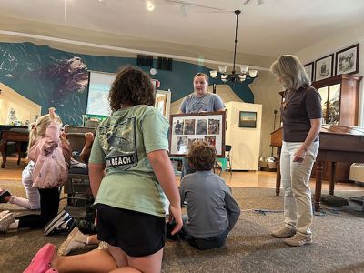 Marion Natural History Museum
The Marion Natural History Museum’s after school group had a fun time learning about the type of habitat terrapins need to survive and some of the hazards they face while they’re on land. From nest destruction and predation from coyotes and raccoons, and accidents when people and dogs are unaware of their presence, these animals need all the help they can get. Thankfully, Marion resident Debra Ewing and New England Coastal Wildlife Alliance (NEWCA) volunteers such as Gia Goodwin are there to help them get s

