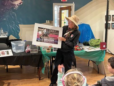 Marion Natural History Museum
The Marion Natural History Museum’s afterschool group had a fun time learning about the history and biology of cranberries in Massachusetts. Thanks to Pamela Francis of the Cape Cod Cranberry Growers Association the kids had chances to dissect, inspect and bounce their berries to determine whether they were of good quality. Thank you to Pam and the CCCA for a fun and informative program. Photo courtesy Elizabeth Leidhold
