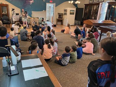Marion Natural History Museum 
Last week, the Marion Natural History Museum welcomed Bethany Jakubson of Amazing Animal Ambassadors. Bethany brought in some of her most adorable mammals, including a Fennec Fox (native to Africa), a Tenrec (native to Madagascar), a Hedgehog named Peter Quill, a Chinchilla and a skunk. The museum wishes to thank the Marion Cultural Council for helping us to make this program available. Upcoming programs are located at marionmuseum.org. Photo courtesy Elizabeth Leidhold
