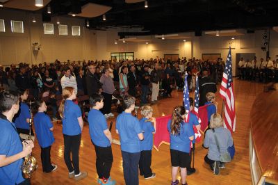 Marion Memorial Day
Technical Sergeant Sean Givens addresses Monday’s Memorial Day gathering at Sippican Elementary School in Marion.
