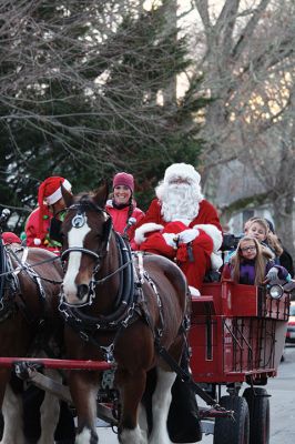 Marion Holiday Stroll
 It was all about Santa on December 10 for the annual Marion Holiday Stroll, although at first the Grinch stole the show (but not Christmas) until Santa made his big arrival at Town Wharf to the chanting of his name, stealing back from the Grinch his rightful place as the center of attention. Photos by Jean Perry
