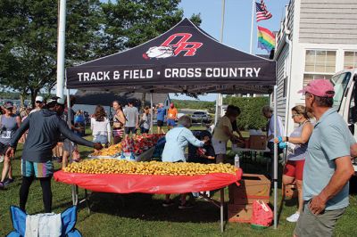 Mattapoisett Road Race
Will Benoit and Margot Appleton defended their respective men’s and women’s titles in the July 4 Mattapoisett Road Race, and competitors were greeted by favorable weather for the 9:00 am start. Photos by Mick Colageo
