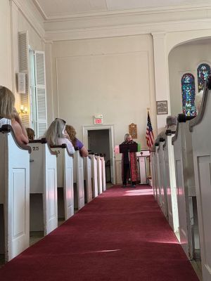 First Congressional Church of Marion
Sunday afternoon within The First Congressional Church of Marion. The “Musical Belles” event was hosted by the church to fundraise for the restoration of the church’s clock tower.
